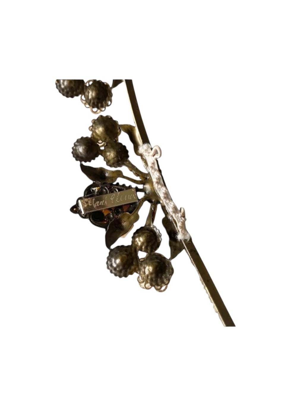 Vintage: Mari Elena ᪥ Moonstone Floral Swarovski Crystal Bridal Tiara ᪥ Luxury - Picture 9 of 16